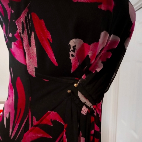 DKNY sleeveless floral design dress - Picture 2 of 8